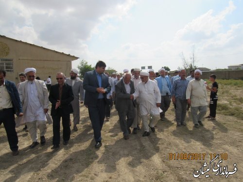 مراسم کلنگ زنی مدرسه 6 کلاسه روستای آرخ بزرگ برگزار شد