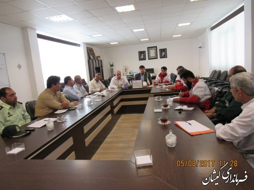 جلسه برنامه ریزی و هماهنگی مانور امداد و نجات سواحل شهرستان برگزار شد