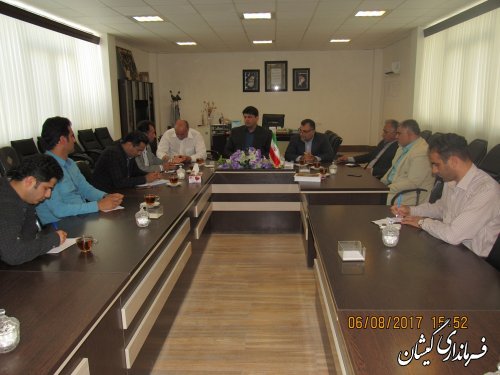 جلسه هماهنگی واگذاری سند مالکیت شهرستان گمیشان برگزار شد