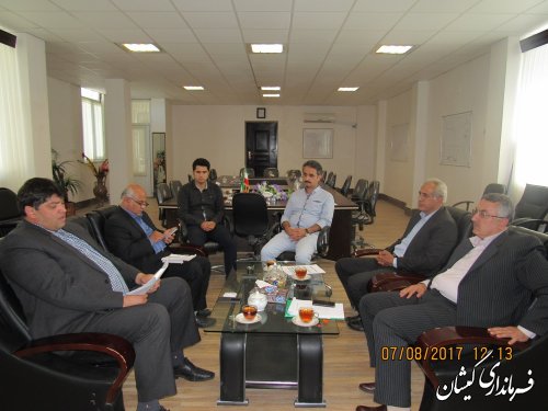 دیدار مدیر کل شیلات استان با فرماندار گمیشان