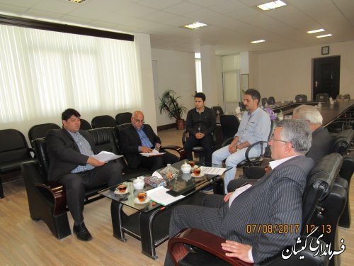 دیدار مدیر کل شیلات استان با فرماندار گمیشان