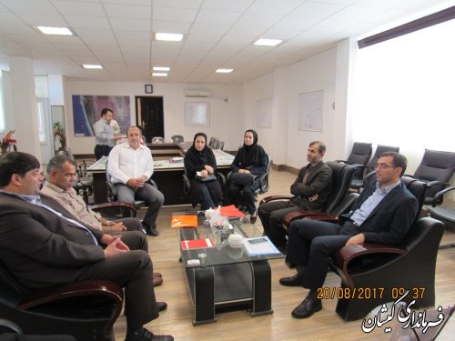 دیدار مدیر کل اداری و مالی استانداری با فرماندار گمیشان