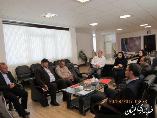 دیدار مدیر کل اداری و مالی استانداری با فرماندار گمیشان