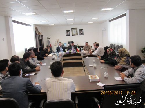 جلسه داخلی کارکنان فرمانداری شهرستان گمیشان برگزار شد