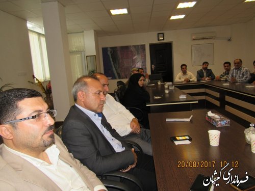 جلسه داخلی کارکنان فرمانداری شهرستان گمیشان برگزار شد