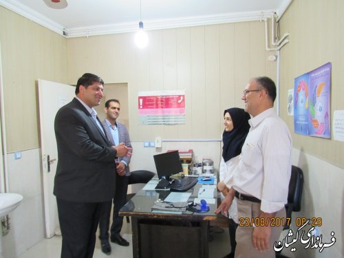 فرماندار گمیشان با پزشکان مستقر در مرکز بهداشت و درمان دیدار کرد