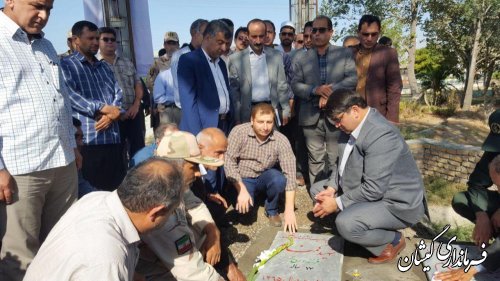 مراسم غبارروبی مزار شهدای گمنام شهرستان گمیشان