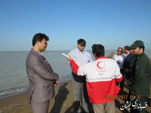 مانور تخصصی امداد و نجات در ساحل توماجلر چارقلی شهرستان گمیشان برگزار شد