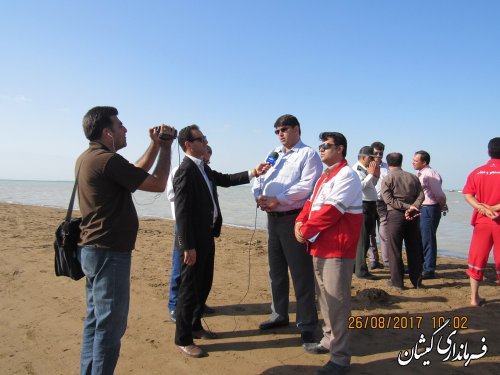 مانور تخصصی امداد و نجات در ساحل توماجلر چارقلی شهرستان گمیشان برگزار شد