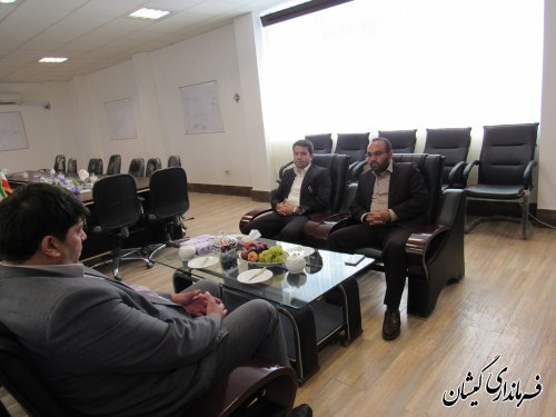 مسئولین قضایی شهرستان با فرماندار گمیشان دیدار کردند