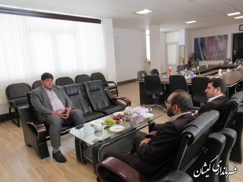 مسئولین قضایی شهرستان با فرماندار گمیشان دیدار کردند