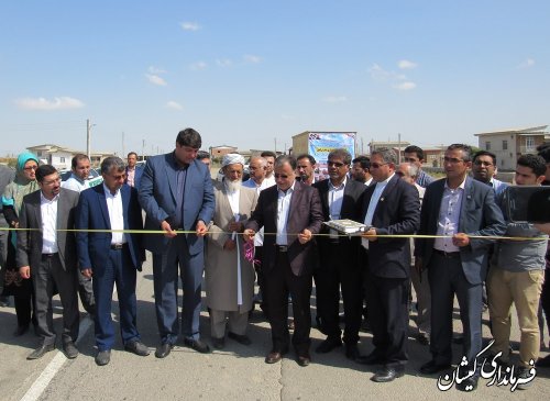 محور دسترسی سیمین شهر به آلتین تخماق به بهره برداری رسید