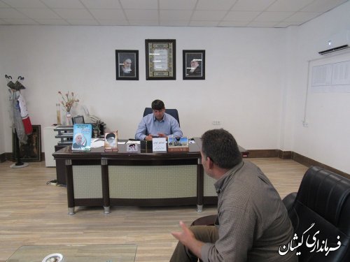 ملاقات عمومی فرماندار گمیشان با مردم شهرستان برگزار شد