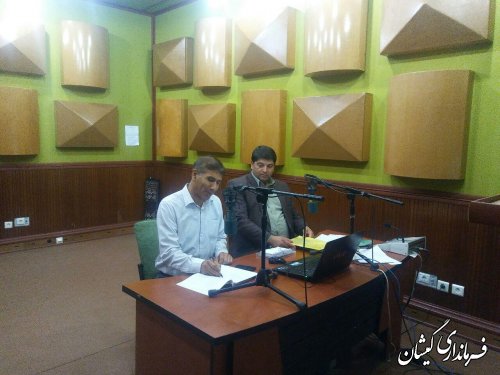 گزارش فرماندار گمیشان از پروژه ها و برنامه های هفته دولت شهرستان