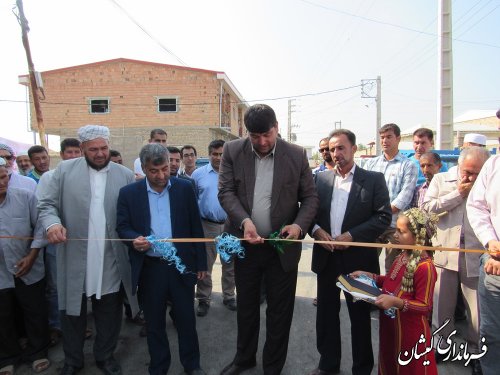 آیین بهره برداری اجرای طرح هادی روستای چارقلی شهرستان برگزار شد