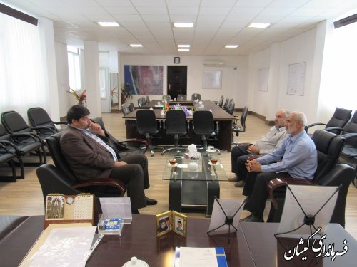 دیدار هیئت نظارت شهرستان گمیشان با فرماندار به مناسبت عید سعید قربان