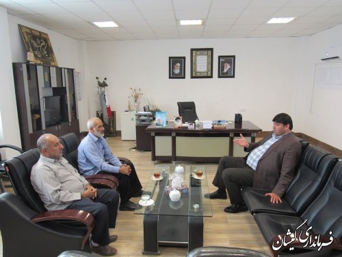 دیدار هیئت نظارت شهرستان گمیشان با فرماندار به مناسبت عید سعید قربان