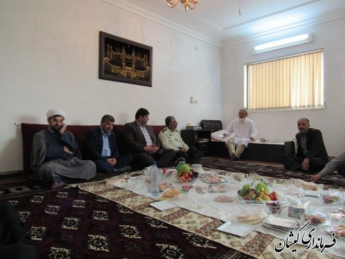 دیدار فرماندار گمیشان به مناسبت عید سعید قربان با ائمه جمعه و جماعات شهرستان