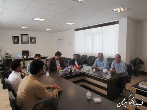 دیدار جمعی از مسئولین شهرستان با فرماندار گمیشان