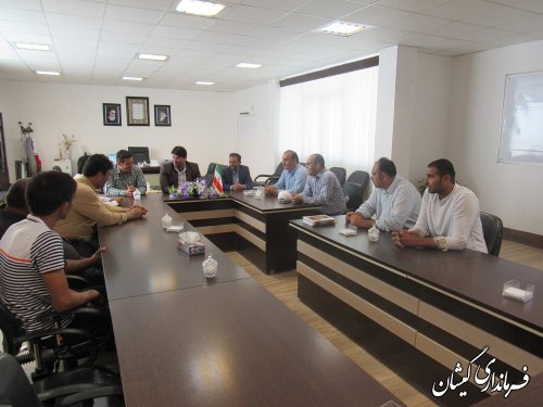 دیدار جمعی از مسئولین شهرستان با فرماندار گمیشان