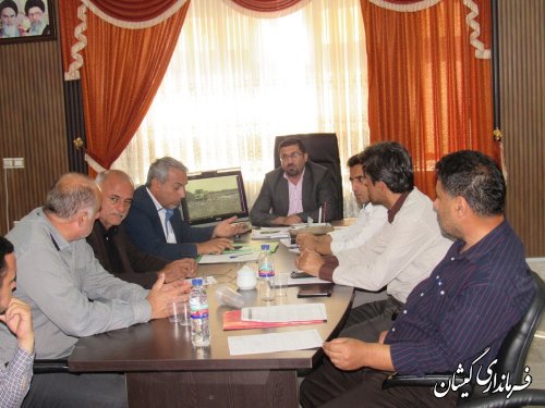جلسه کارگروه مدیریت پسماند شهرستان گمیشان برگزار شد