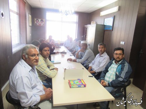 جلسه انتخاب اعضای شورای اسلامی بخش گلدشت برگزار شد