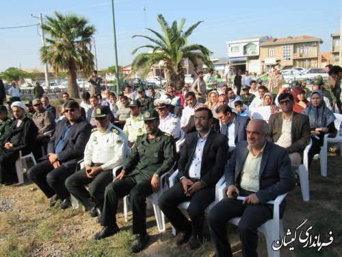 مراسم غبارروبی مزار شهدای گمنام شهرستان گمیشان برگزار شد