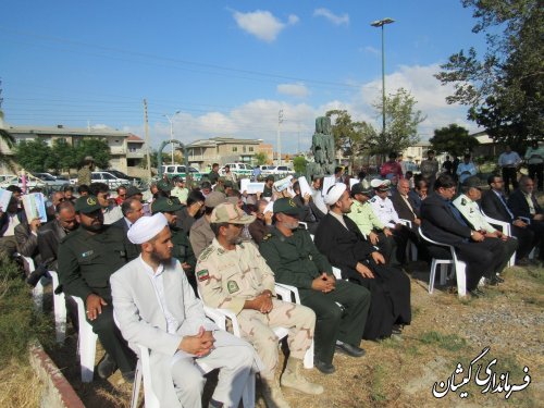 مراسم غبارروبی مزار شهدای گمنام شهرستان گمیشان برگزار شد