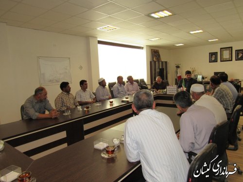 جلسه بررسی مشکلات تعاونی های صیادی پره شهرستان گمیشان