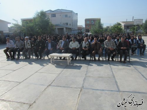 زنگ ایثار و شهادت در دبیرستان نمونه دولتی دخترانه شهید بهشتی نواخته شد