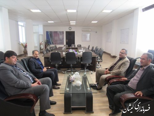 دیدار مدیر کل پست استان گلستان با فرماندار گمیشان