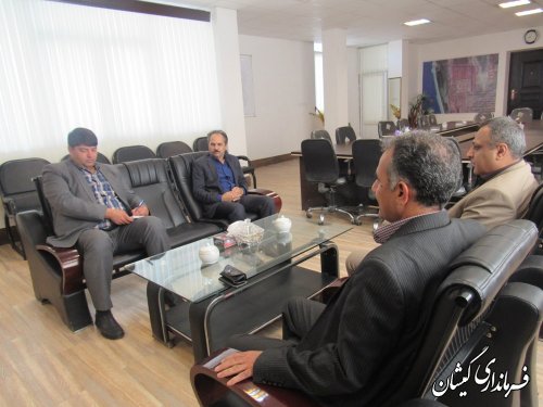 دیدار مدیر کل پست استان گلستان با فرماندار گمیشان