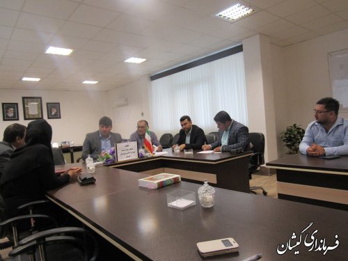 جلسه انتخاب هیات رئیسه شورای اسلامی شهرستان گمیشان