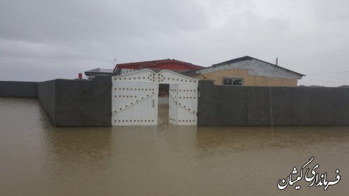 آبگرفتگی معابر روستای سقرتپه شهرستان بر اثر بارندگی شب گذشته رفع شد