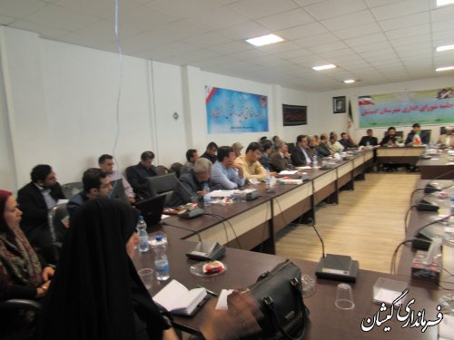 پنجمین جلسه شورای اداری شهرستان گمیشان برگزار شد
