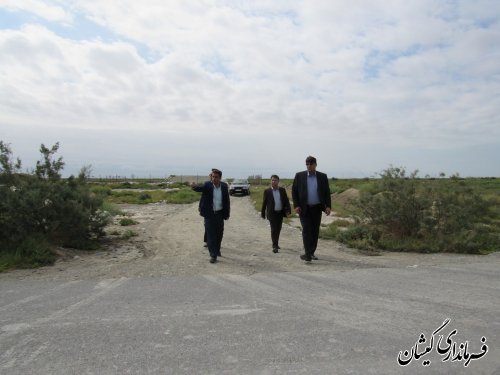 بازدید فرماندار گمیشان از محل دپوی موقت زباله شهرداری گمیش تپه
