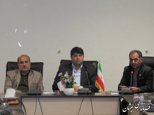 جلسه هماهنگی اجرای پروژه جی نف و سیماک در گمیشان برگزار شد