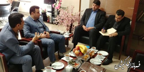 دیدار فرماندار گمیشان با مدیر کل تعاون، کار و رفاه اجتماعی استان
