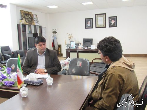 ملاقات عمومی فرماندار گمیشان با مردم شهرستان برگزار شد