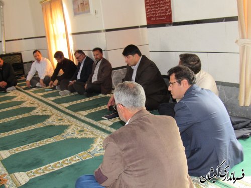 بازدید فرماندار گمیشان از روستای قلعه جیق کوچک بخش مرکزی شهرستان