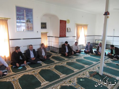 بازدید فرماندار گمیشان از روستای قلعه جیق کوچک بخش مرکزی شهرستان