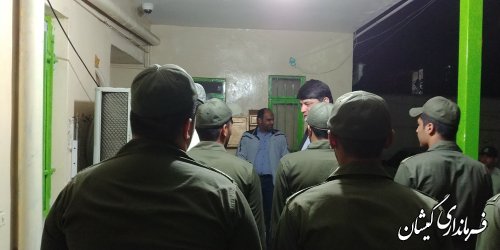 بازدید فرماندار گمیشان از کلانتری های سطح شهرستان