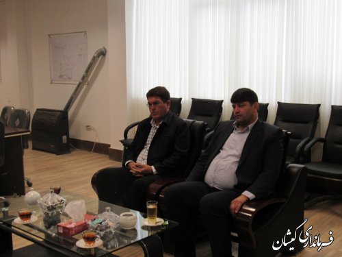 دیدار سرمایه گذار حوزه آبزی پروری با فرماندار گمیشان
