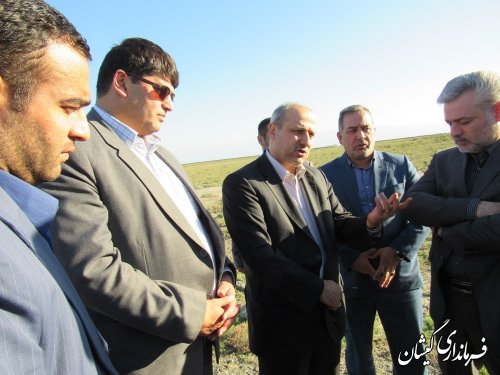 بازدید استاندار گلستان از شهرک صنعتی (تخصصی شیلات) گمیشان