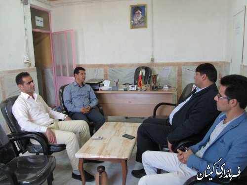 بازدید فرماندار گمیشان از نمایندگی اداره ورزش و جوانان بخش گلدشت