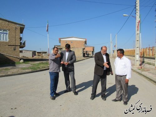بازدید فرماندار گمیشان از روستای قلعه جیق بزرگ