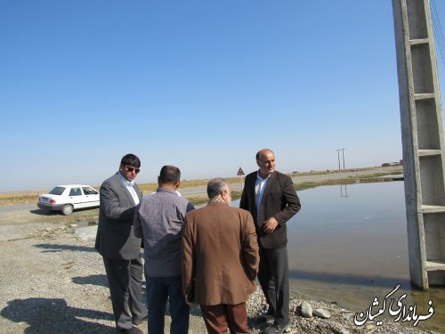 بازدید فرماندار گمیشان از روستای قلعه جیق بزرگ