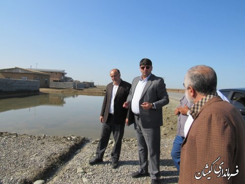 بازدید فرماندار گمیشان از روستای قلعه جیق بزرگ