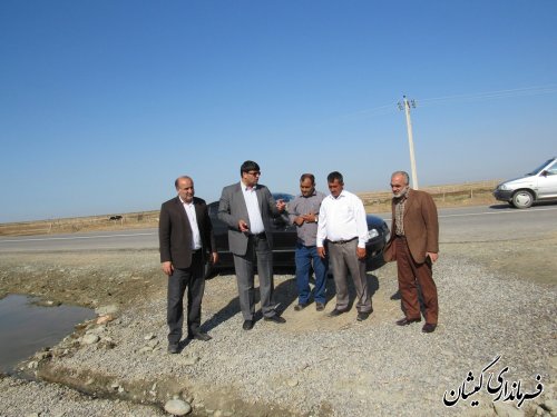 بازدید فرماندار گمیشان از روستای قلعه جیق بزرگ