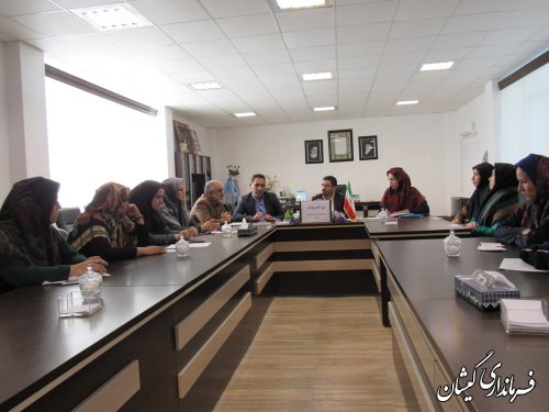 جلسه گروه کاری کودک شهرستان گمیشان برگزار شد